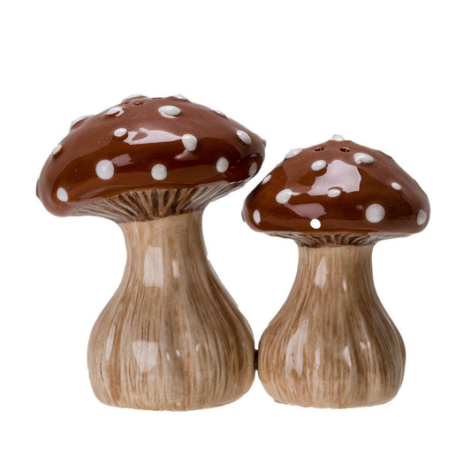 Toadstool Mushrooms Salt and Pepper Shaker Set