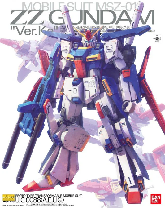 Bandai MG MSZ-01 ZZ Gundam Ver.Ka
