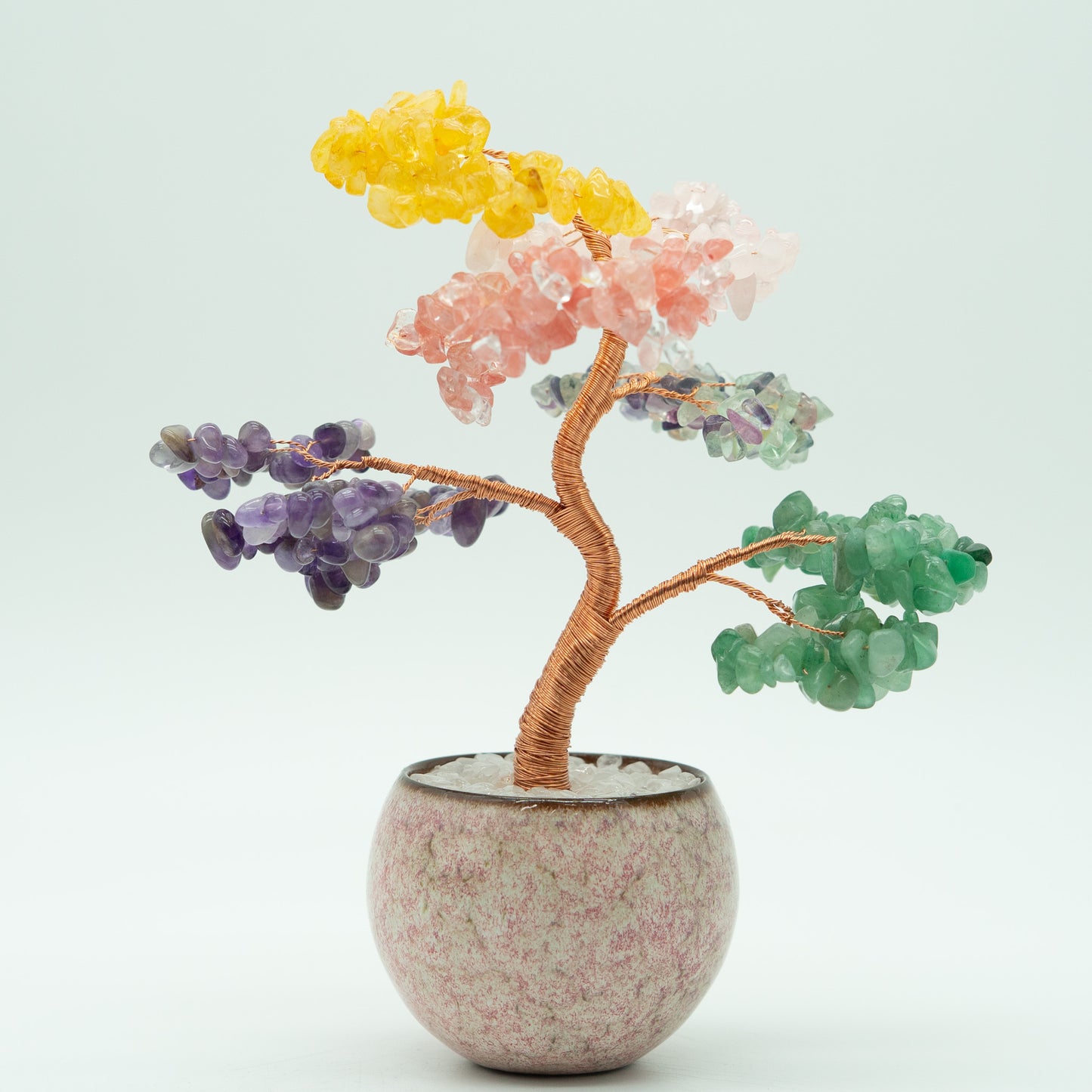 7 Chakra Crystal Feng Shui Potted Tree