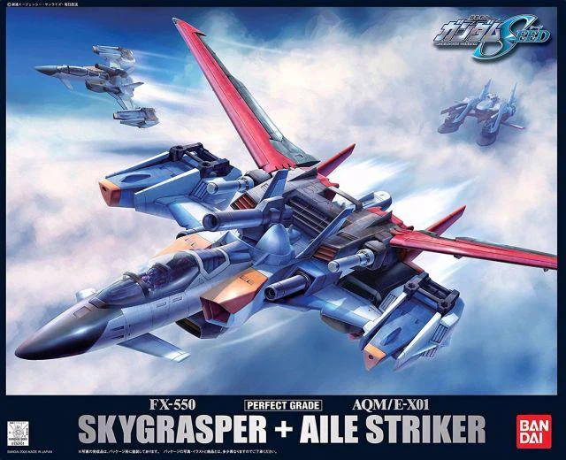 Bandai PG FX-550 Skygrasper + AQM/E-X01 Aile Striker (Damaged Box)