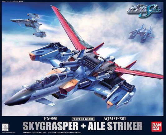 Bandai PG FX-550 Skygrasper + AQM/E-X01 Aile Striker (Damaged Box)