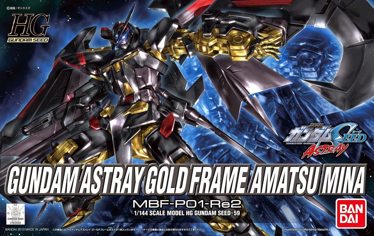 Bandai HGSEED MBF-P01-Re2 Gundam Astray Gold Frame Amatsu Mina