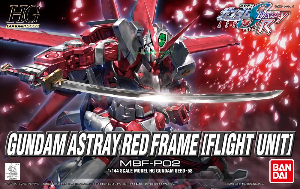 Bandai HGSEED MBF-P02 Gundam Astray Red Frame (Flight Unit)