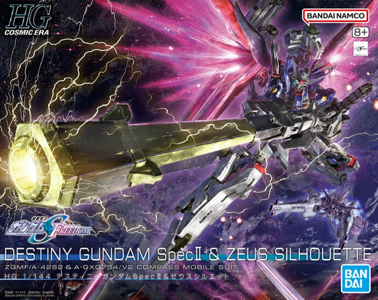 Bandai HGCE Destiny Gundam Spec II & Zeus Silhouette