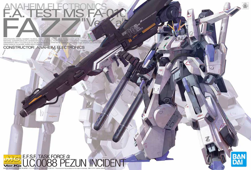 Bandai MG FA-010A FAZZ Ver.Ka
