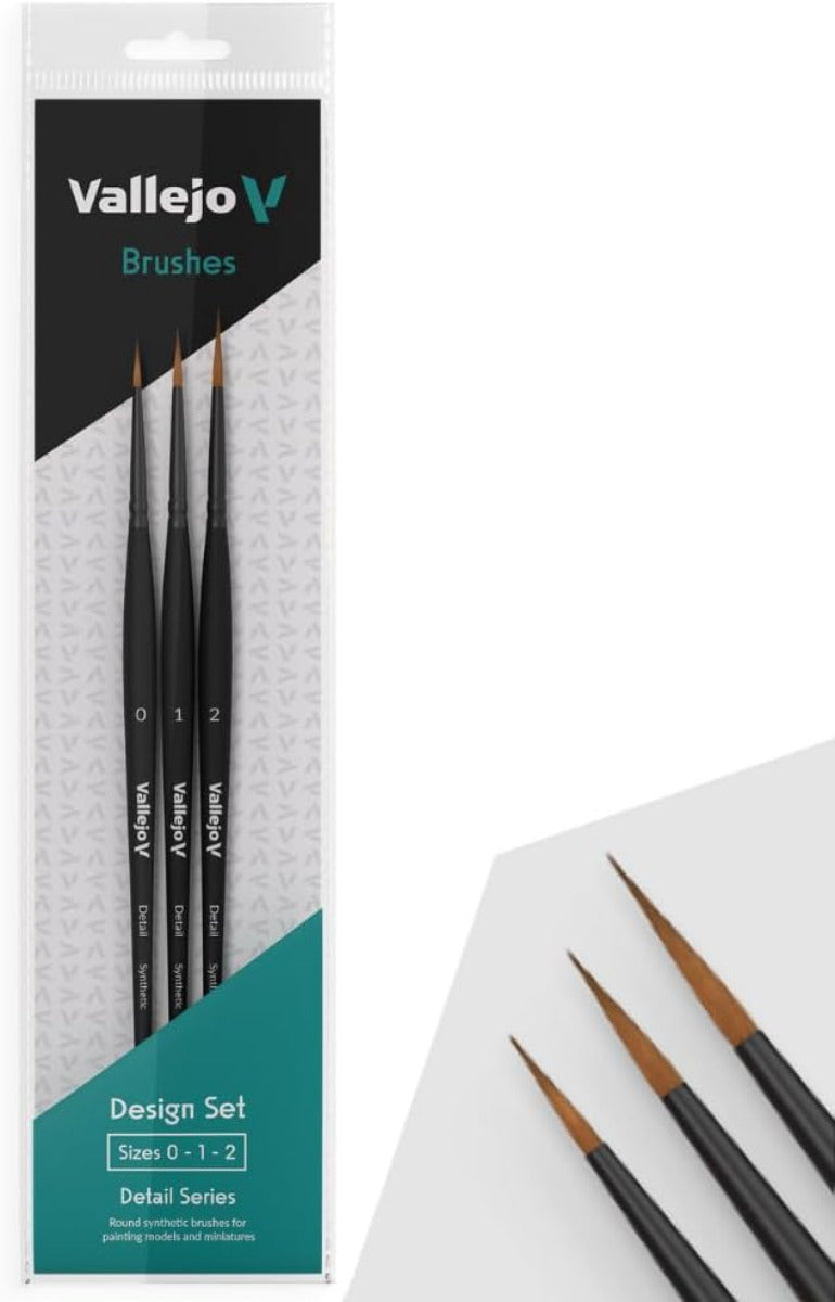 Vallejo Detail Design Brush Set (3pcs)