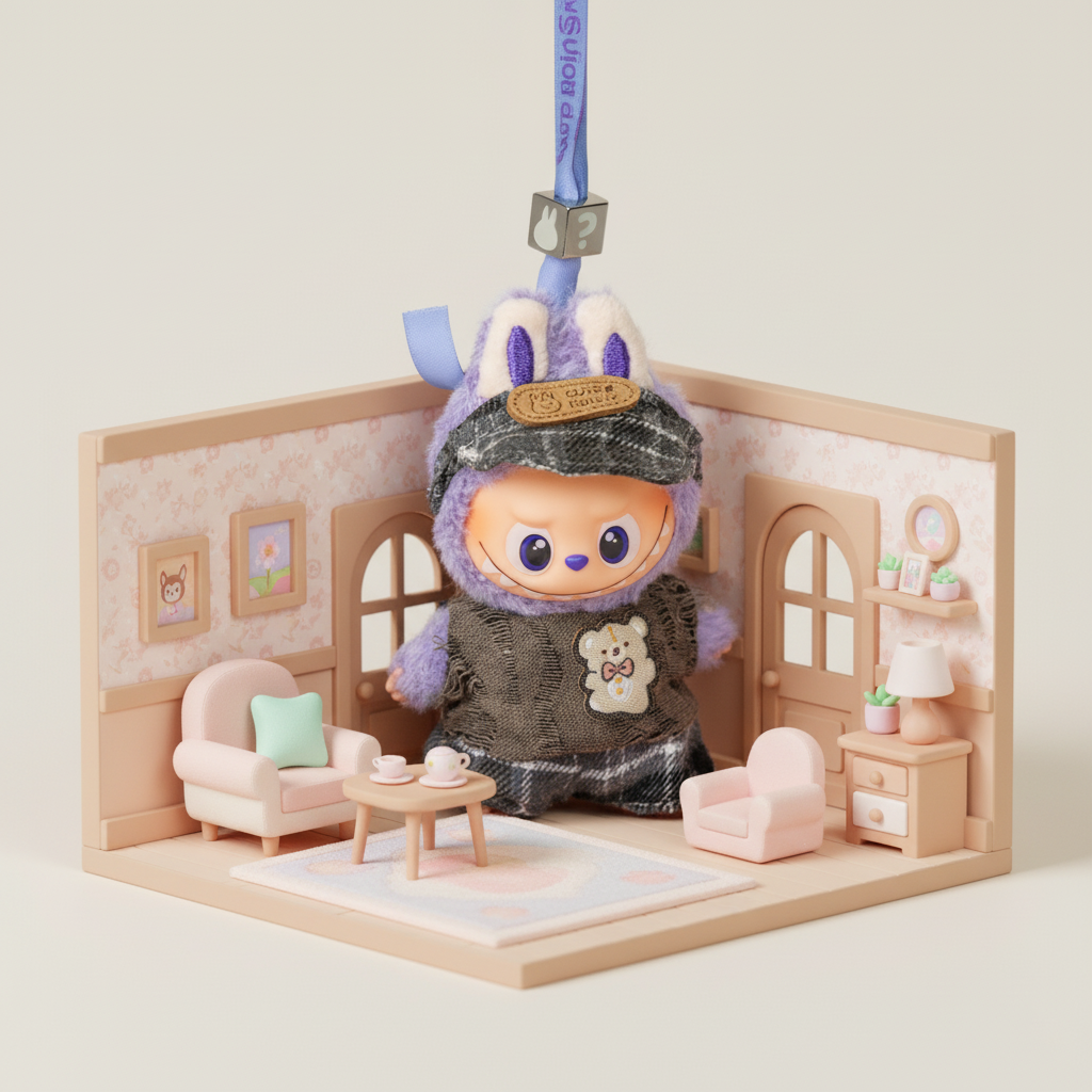 Mini Labubu Cute Bear Outfit