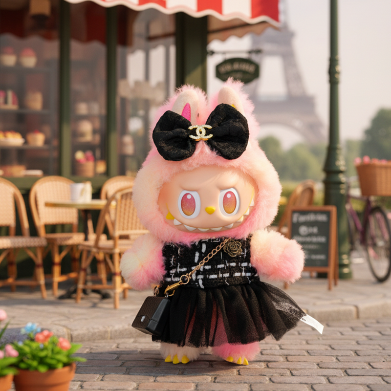 Labubu Cute French Styled Dress Set