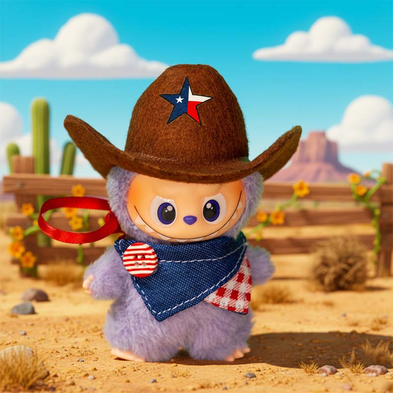 Mini Labubu Cowboy Outfit