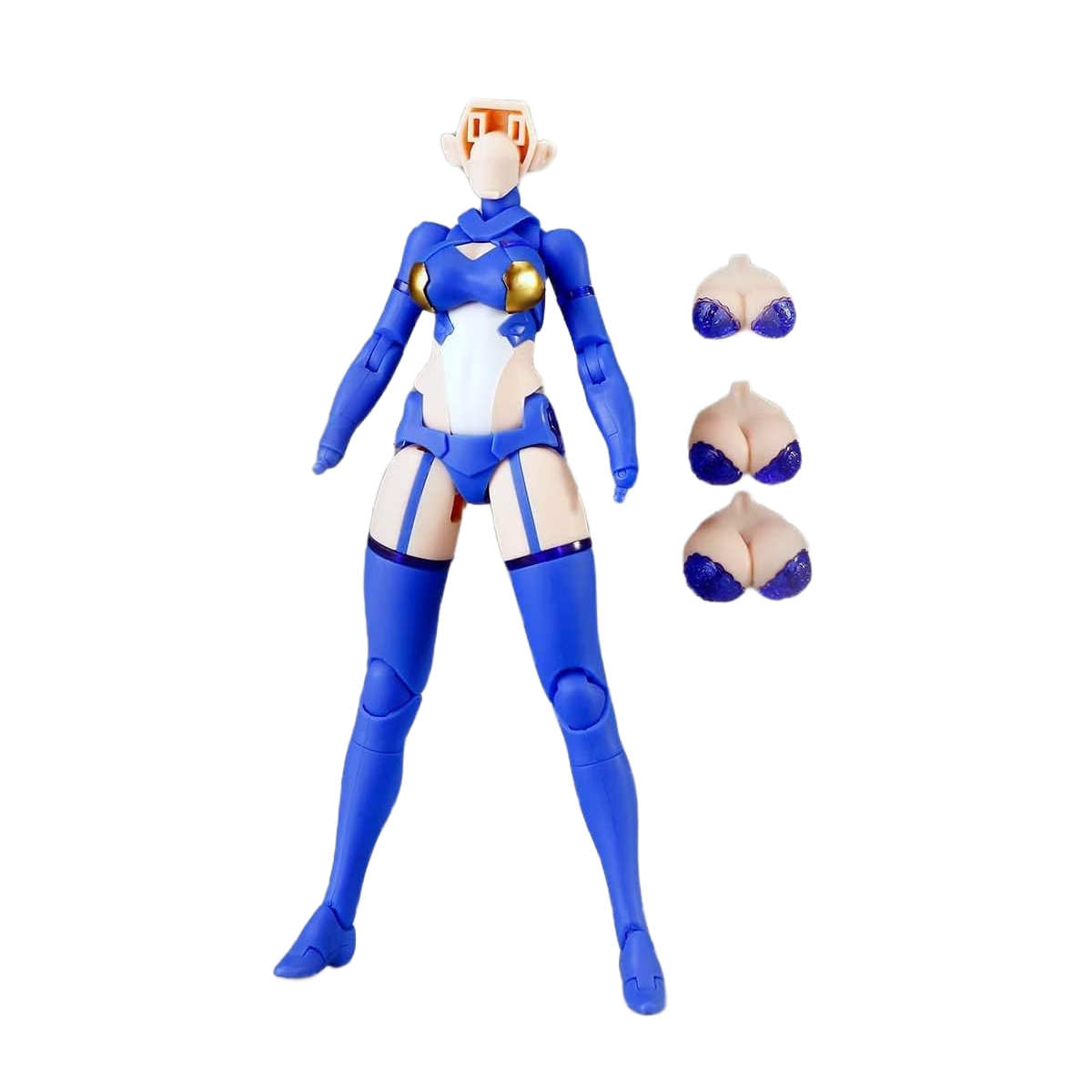 Kotobukiya Megami Device Auv Susanowo Souen w/ D House 1/12 Model Kit Mecha Girl Blue Version
