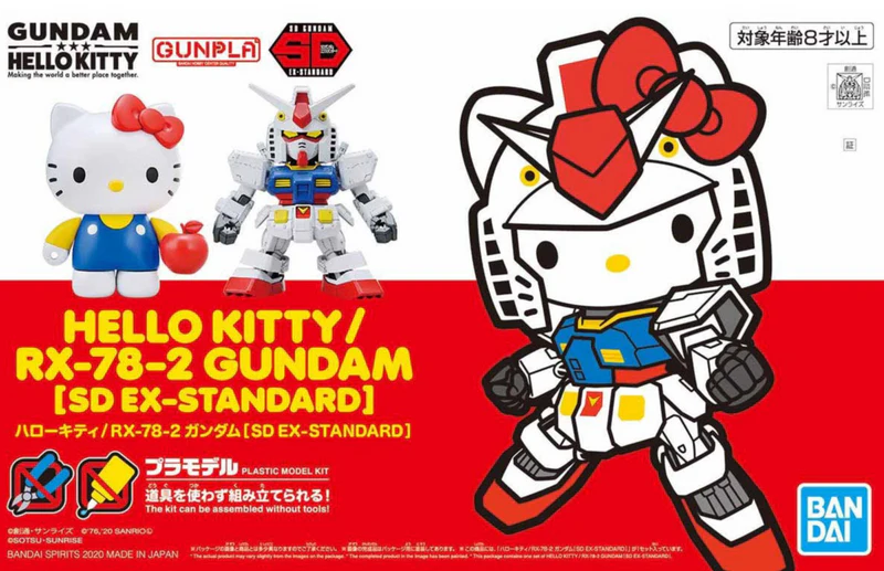 Bandai SDEX-Standard Hello Kitty RX-78