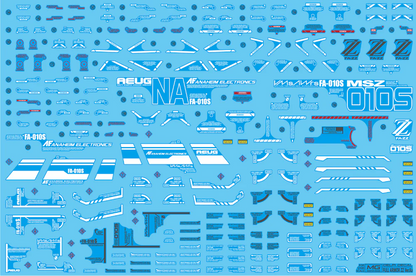 Delpi Decal Waterslide Decals for MG Full Armor ZZ Gundam Ver. Ka