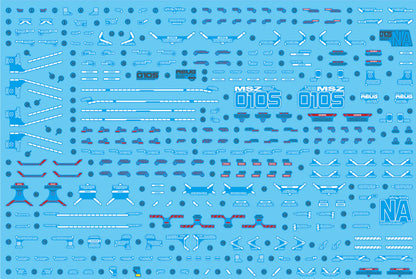 Delpi Decal Waterslide Decals for MG Full Armor ZZ Gundam Ver. Ka