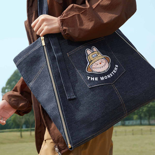 THE MONSTERS FALL IN WILD SERIES-Denim Apron Bag