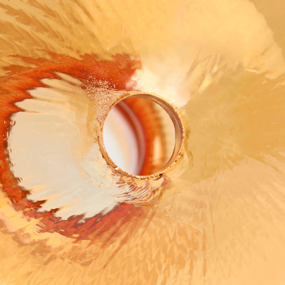 Orange Standing Mushroom Vase