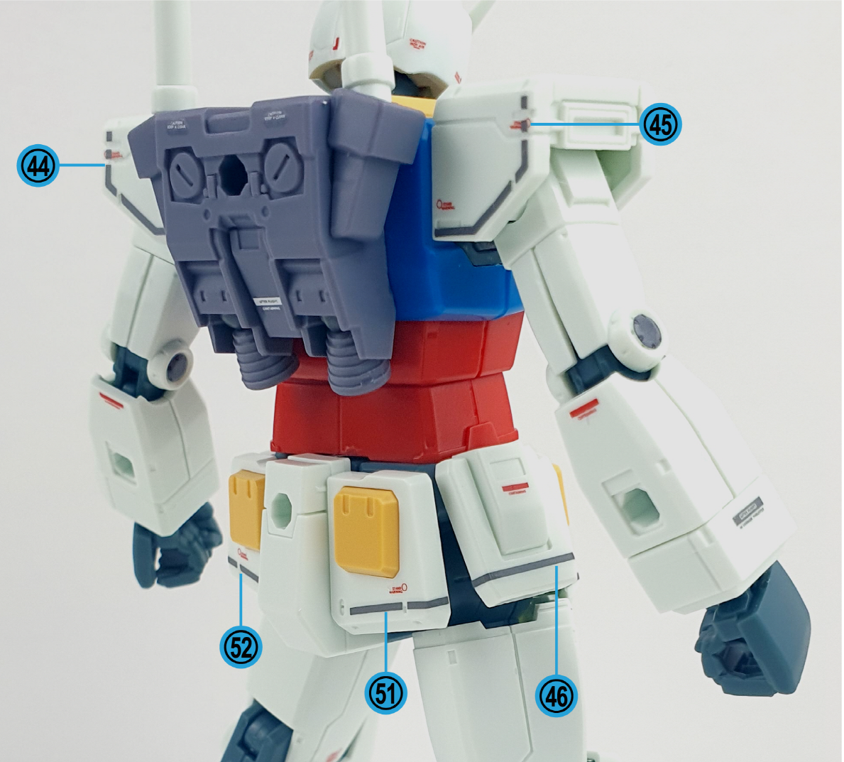 Delpi Decal Waterslide Decals for HGTO RX-78-2 Gundam