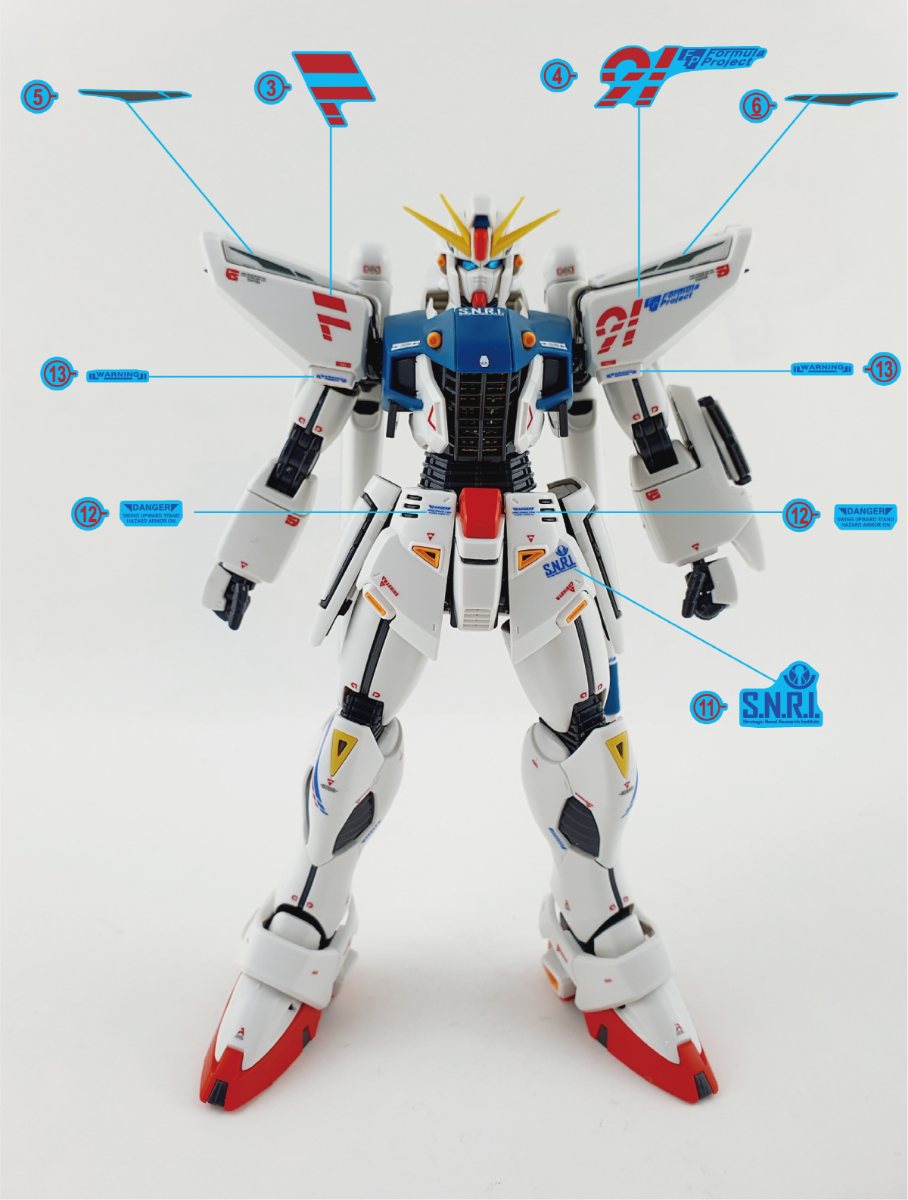 Delpi Decal Waterslide Decals for MG F91