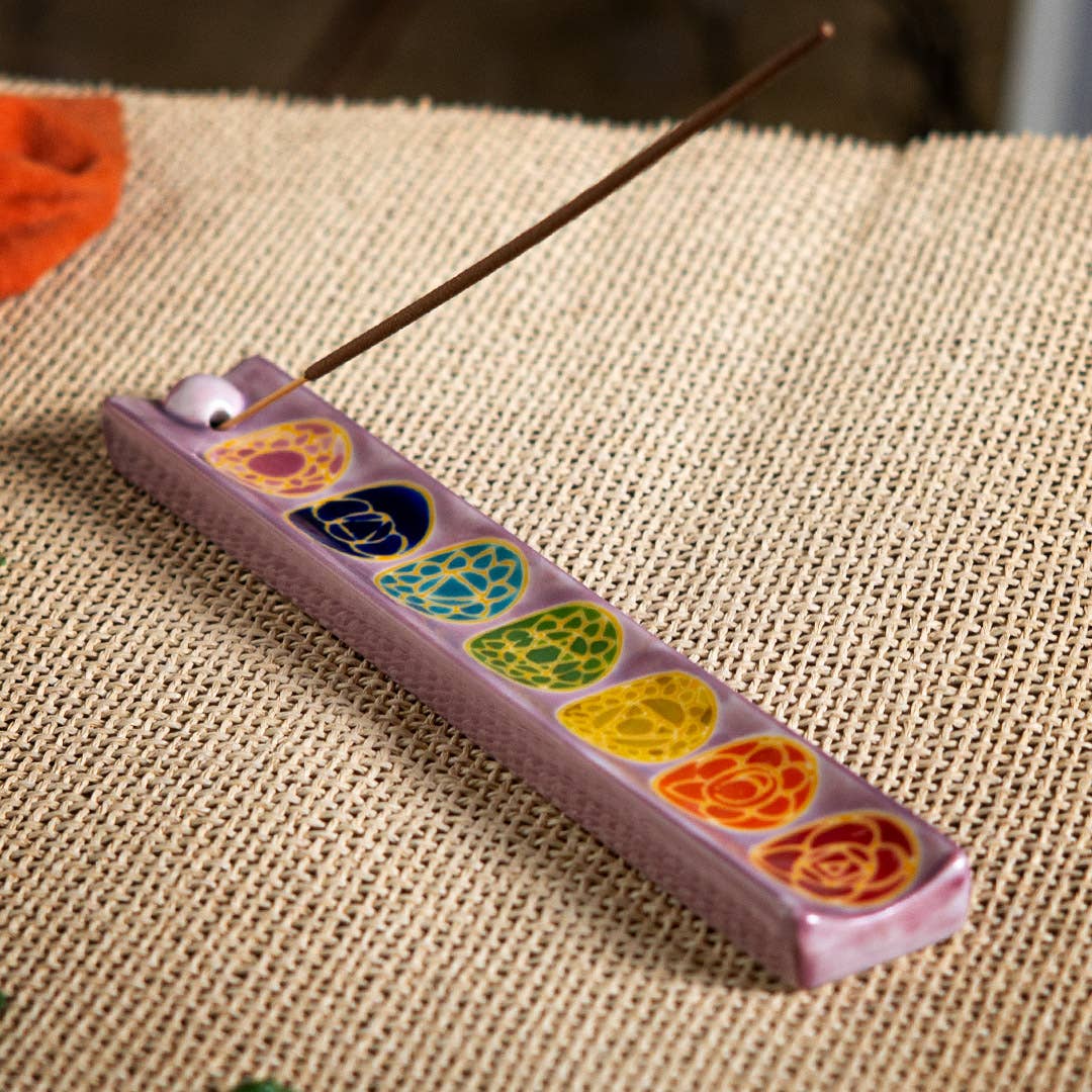 Chakra Ceramic Incense Burner