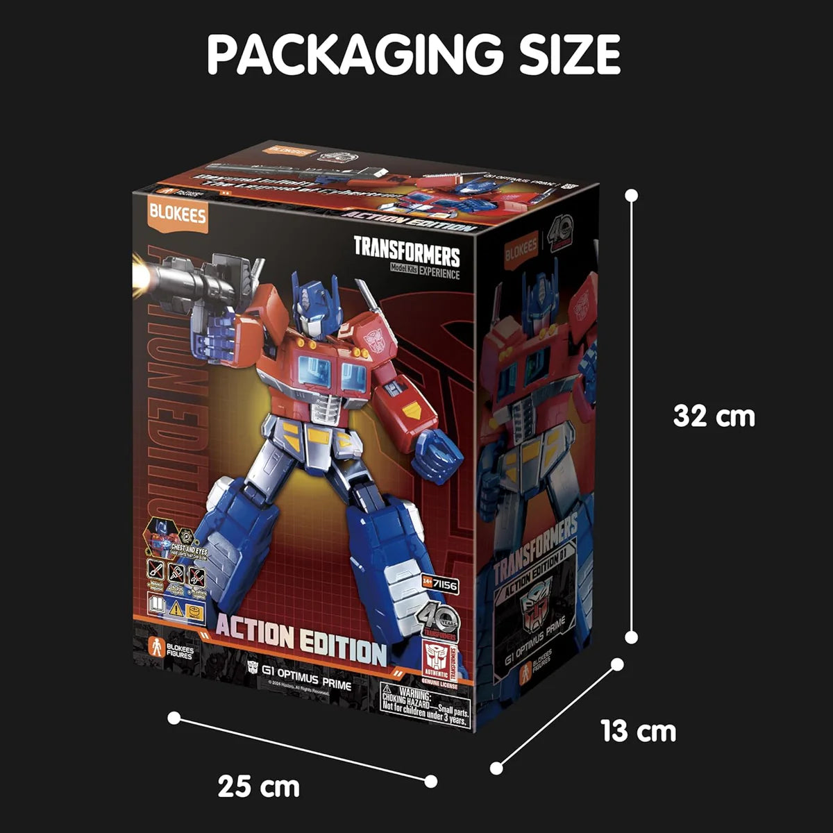 Transformers G1 Optimus Prime Blokees Action Edition Model Kit - Previews Exclusive