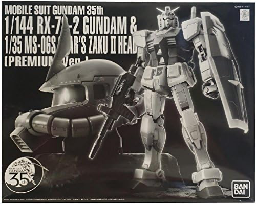 P-Bandai RG RX-78-2 Gundam & UCHG Char's Zaku II Head