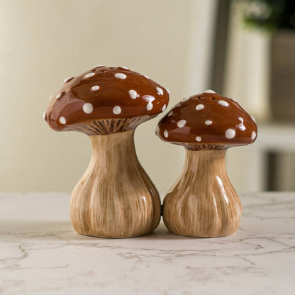 Toadstool Mushrooms Salt and Pepper Shaker Set
