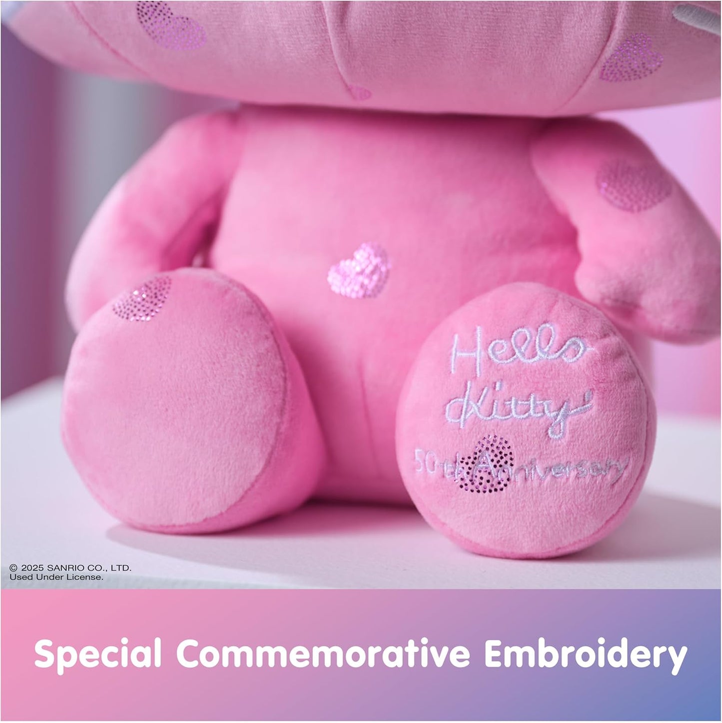 Sanrio Hello Kitty 50th Anniversary Plush, Special Edition Stuffed Animal - 12inch