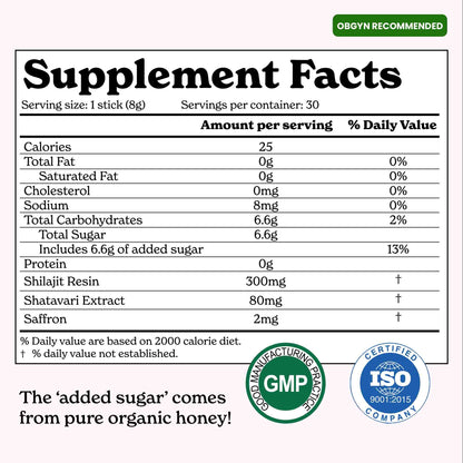 BetterAlt SHE-Lajit Honey Sticks - Strawberry