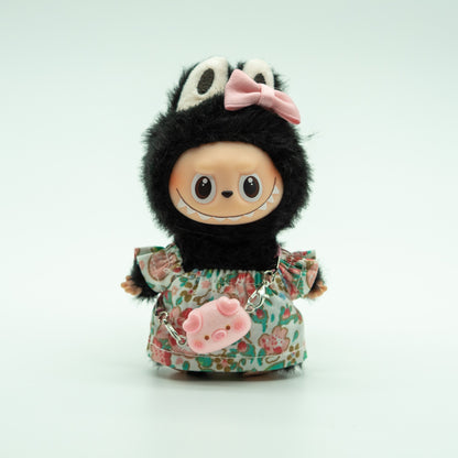Mini Labubu Cute Summer Dress with Purse