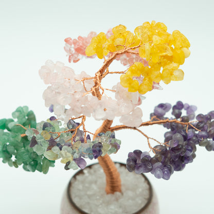 7 Chakra Crystal Feng Shui Potted Tree