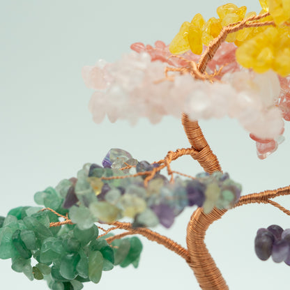7 Chakra Crystal Feng Shui Potted Tree