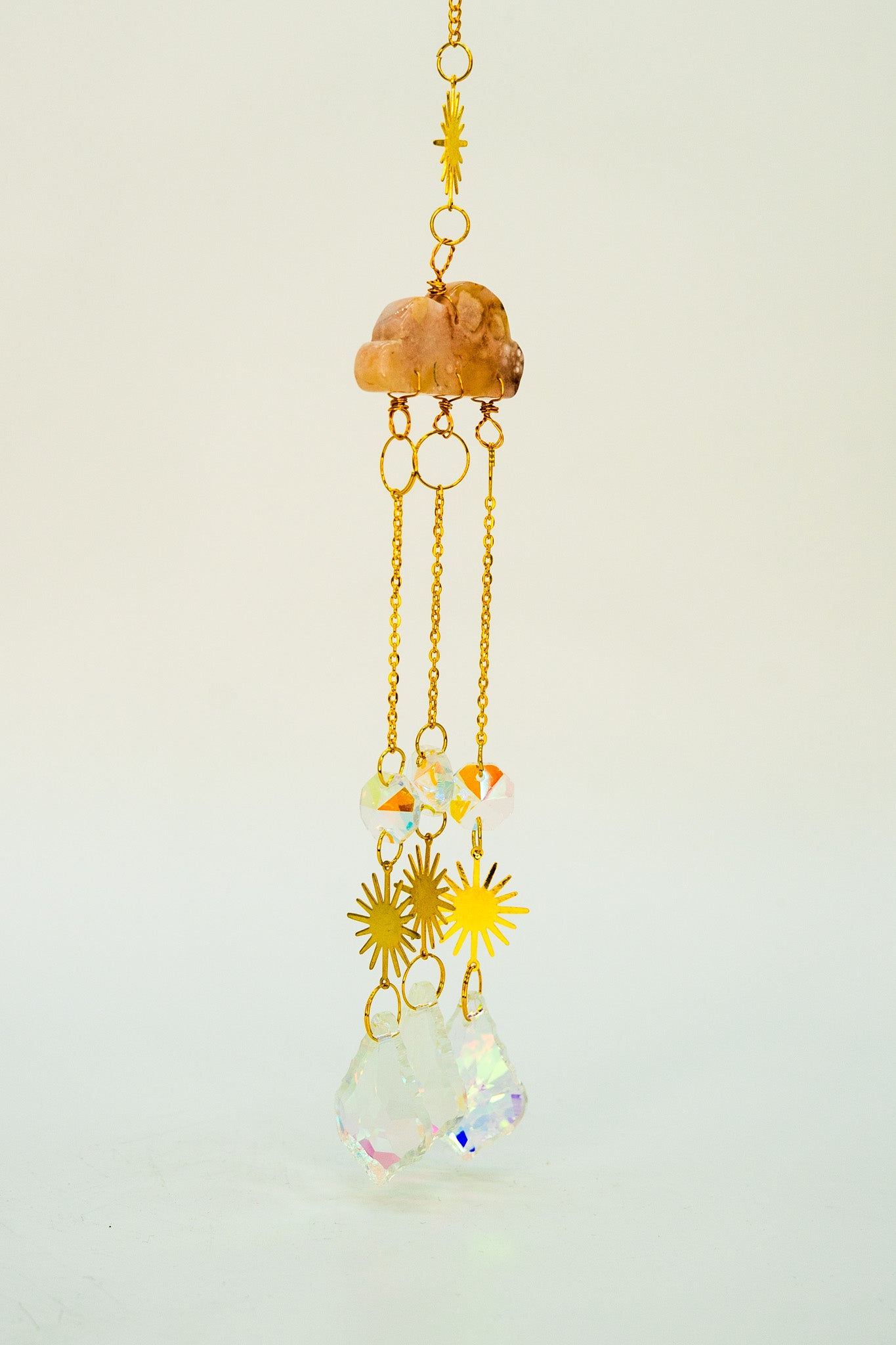 Crystal Cloud Sun Catcher, Boho Room Decor
