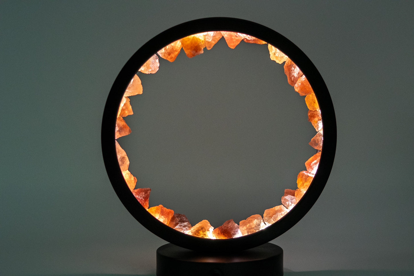 Amethyst Night Lamp, Natural Healing Crystal Ring Light for Home Decor