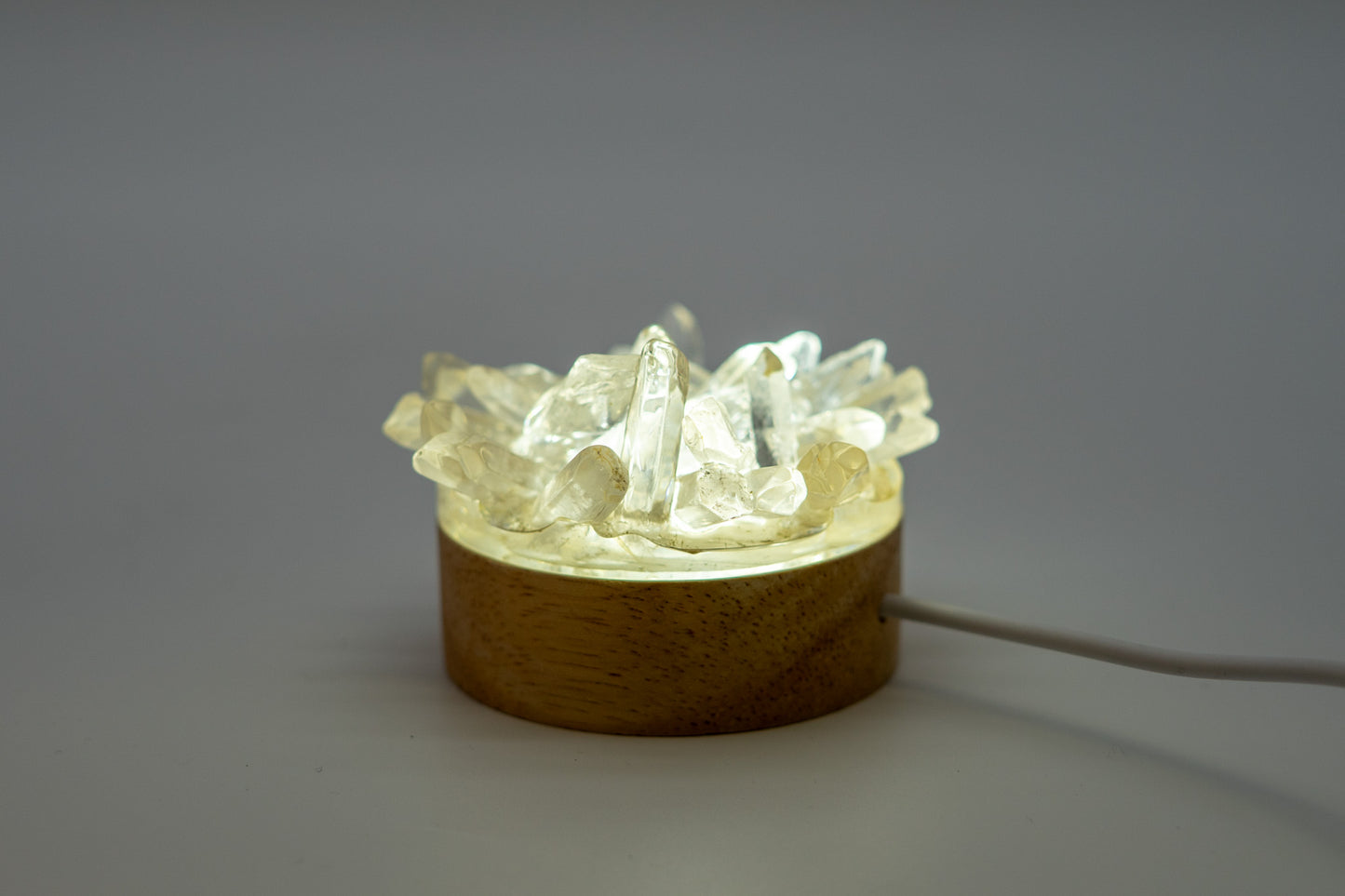 Mini Healing Crystal Gemstone Quartz Light Ambient Light ,Night Light