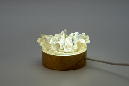 Mini Healing Crystal Gemstone Quartz Light Ambient Light ,Night Light