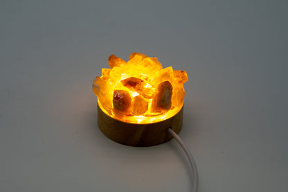 Mini Healing Crystal Gemstone Quartz Light Ambient Light ,Night Light