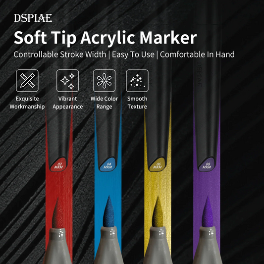 DSPIAE MKM Metallic Color Master Soft Tipped Markers