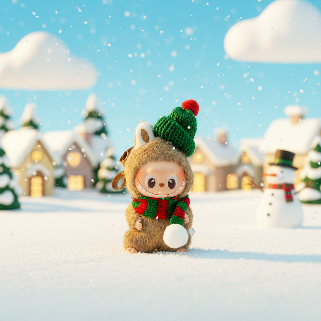 Mini Labubu Christmas Outfit