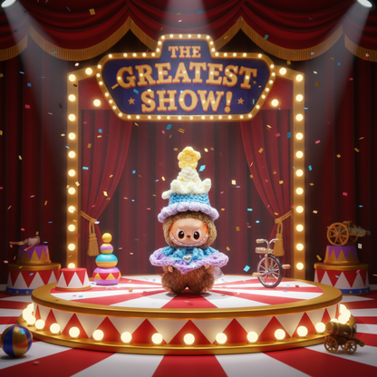Mini Labubu Twinkle Twinkle Showman costume