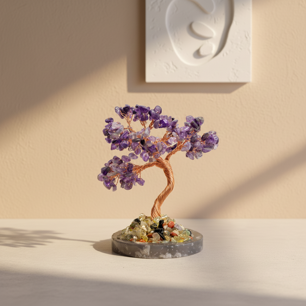 Agate Base Crystal Feng Shui Tree