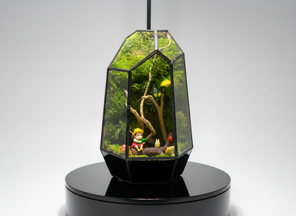 Totoro & Mei in Forest -  Ghibli-inspired Preserved Moss Terrarium Home Decor