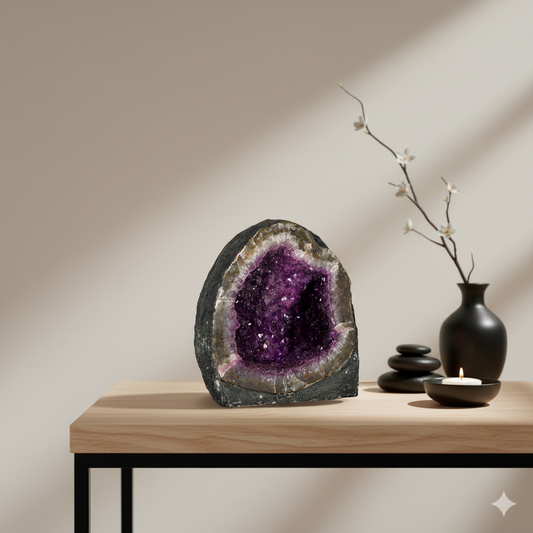 Amethyst Cathedral, Druzy Geodes