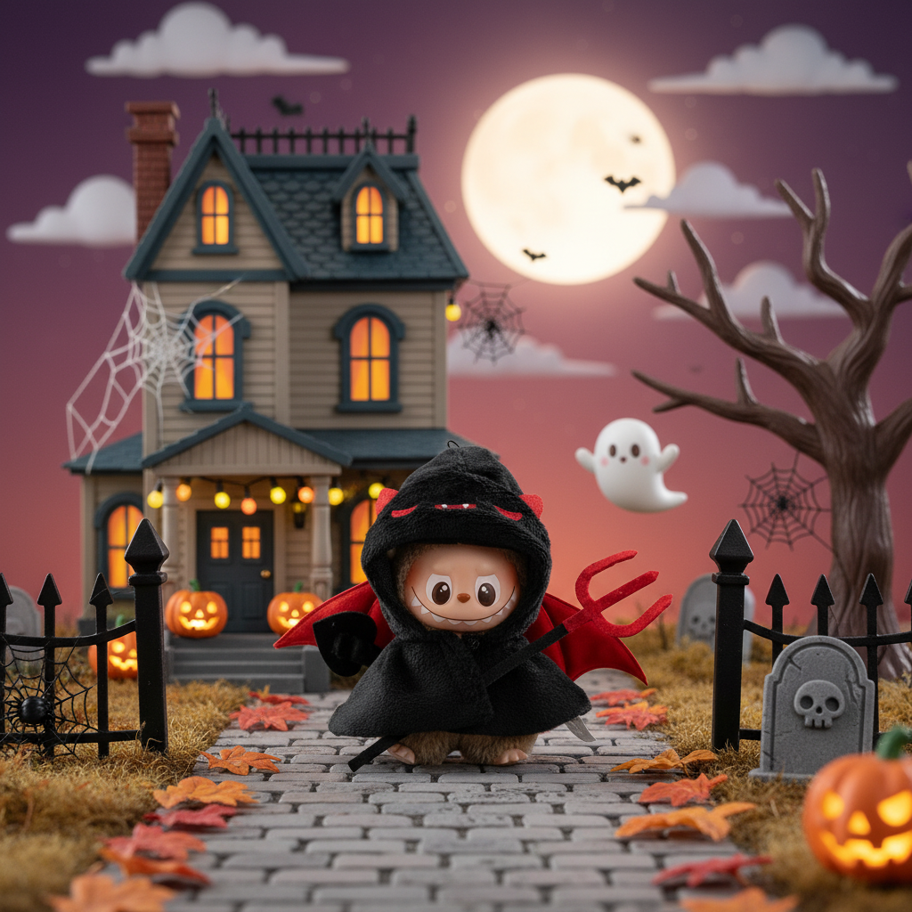 Mini Labubu Little Devil Costume