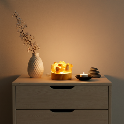Mini Healing Crystal Gemstone Quartz Light Ambient Light ,Night Light