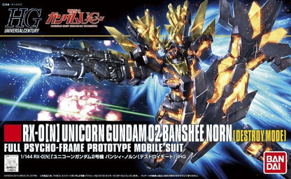 Bandai HGUC RX-0[N] Unicorn Gundam 02 Banshee Norn (Destroy Mode)