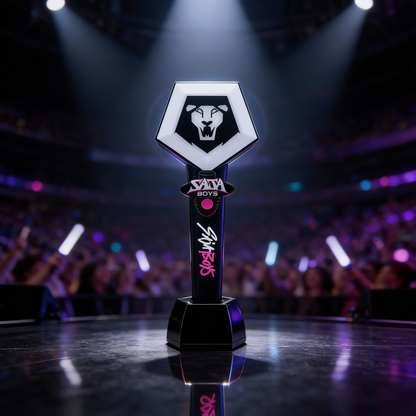 KPOP Demon Hunters Official Saja Boys Light Stick Set with Light Stick Ring