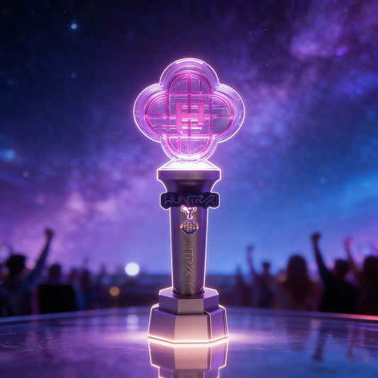 KPOP Demon Hunters Official Huntrix Light Stick Set with Light Stick Ring