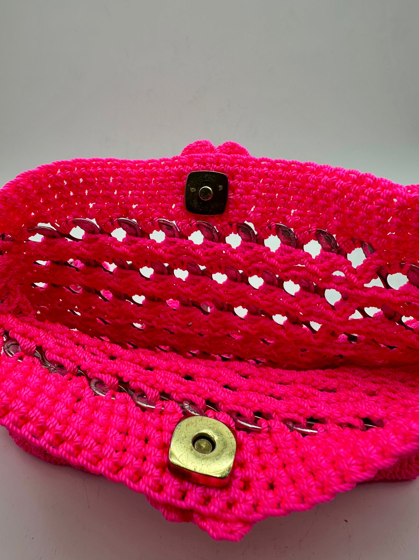 Upcycled Soda Pop Tab Crochet Crossbody Bag --- Handmade in California