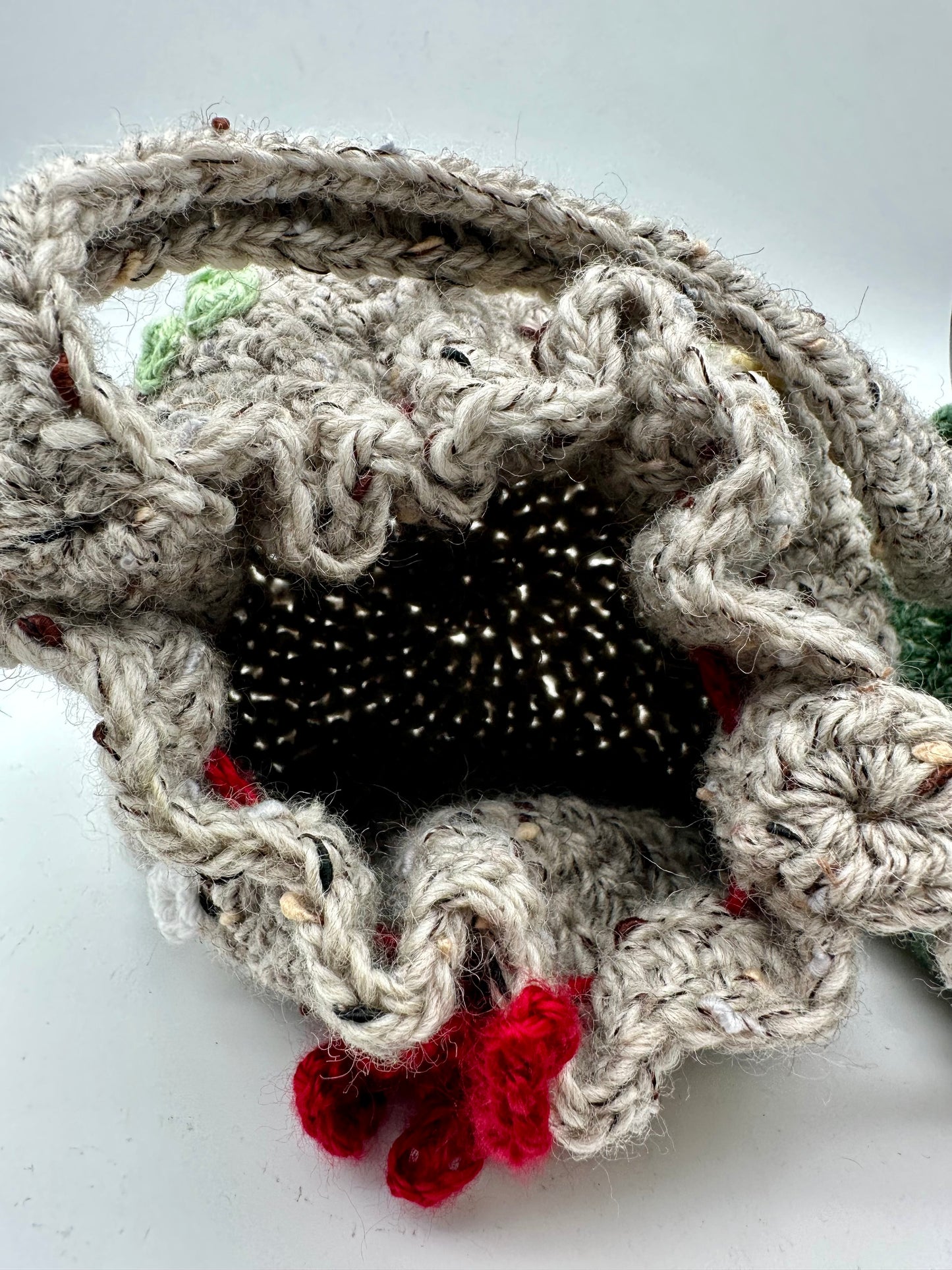 Crochet Mushroom Crossbody Bag --- Handmade in California