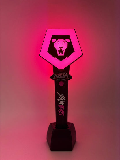 KPOP Demon Hunters Official Saja Boys Light Stick Set with Light Stick Ring