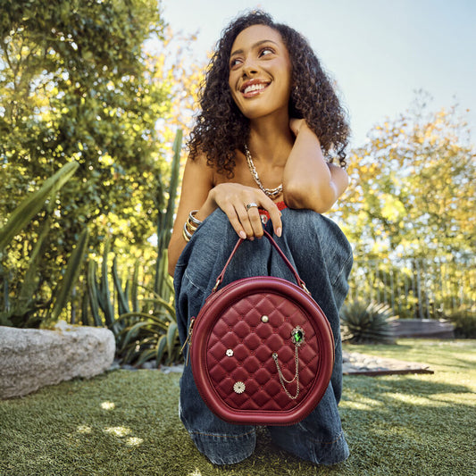 Loungefly The Laura Red Crossbody Pin Trader Bag